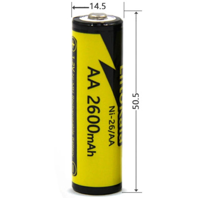Акумулятор AA 2600mAh, 1.2V Ni-MH, rechargeable battery, LiitoKala, blister 4 pcs Акумулятор AA 2600mAh, 1.2V Ni-MH, rechargeable battery, LiitoKala, blister 4 pcs