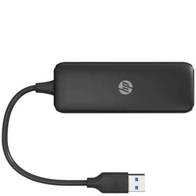 Хаб USB 3.0 - > 4xUSB 3.0 Black HP