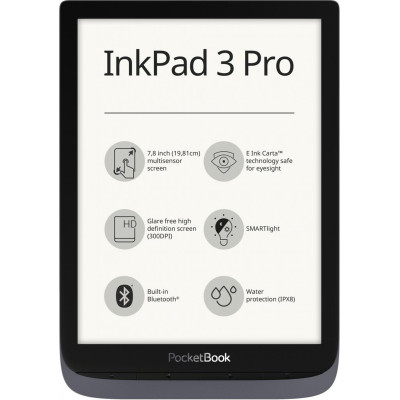 Електронна книжка PocketBook 740 Pro, InkPad 3 Pro, Metallic Grey