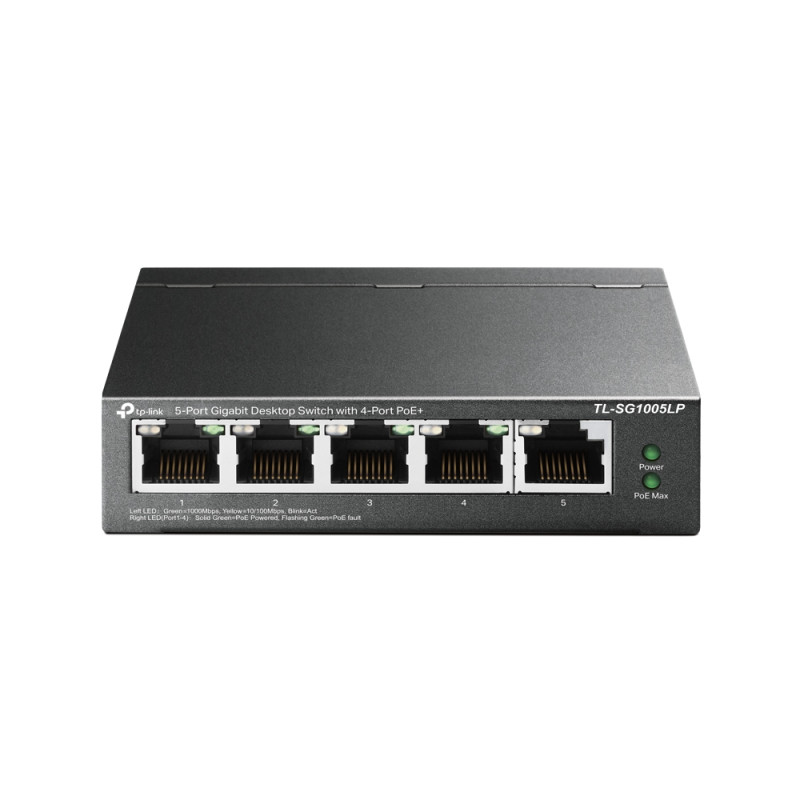 Комутатор TP-Link TL-SG1005LP 5xGE/4xPoE+ 40W