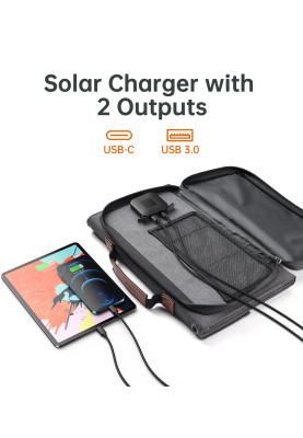 Сонячна панель Choetech 36W Type-C PD 3.0 20W Max + QC 3.0 18W Max