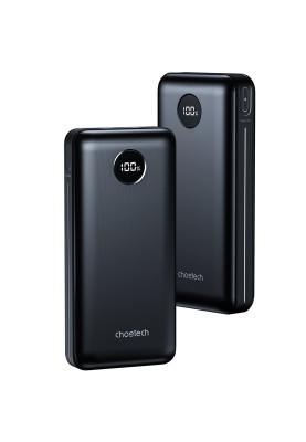 УМБ Choetech 20000mAh 45W PD3.0,QC3.0,USB-C,2хUSB-A 18W, Li-ion чорна