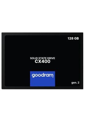 SSD 128Gb GoodRAM CX400 2.5" SATA 6 Gb/sec 3D NAND Flash, Retail