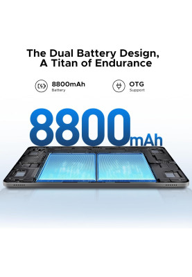 Планшет Doogee T36 12"90Hz FHD+ /8GB/256GB/ T620 /8800mAh/ 13+8Мп / LTE / Blue