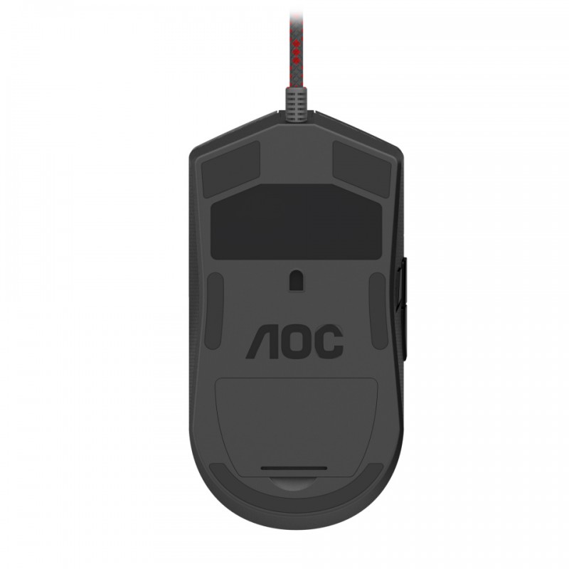 Мишка AOC AGON AGM700 ігрова, 1600dpi., 8кн., RGB PMW3389 чорна