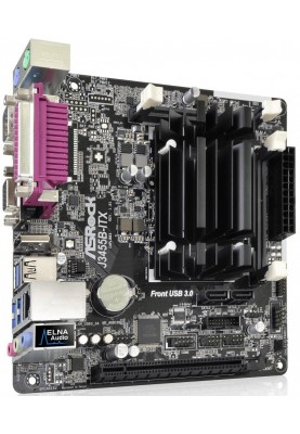 Материнська плата ASRock J3455B-ITX/REF (Intel Quad-Core 2.3GHz, 2xDDR3 SoDIMM, VGA/HDMI, 1*PCIe, 2xSATAIII, mini ITX)
