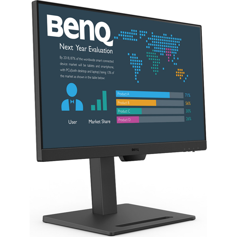 TFT 23.8" BenQ BL2490T, IPS, 100Гц, 2хHDMI, DP, HAS, колонки, чорний