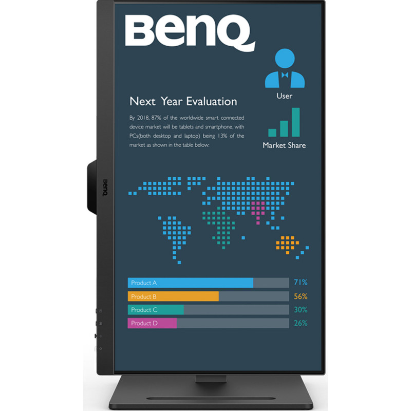 TFT 23.8" BenQ BL2490T, IPS, 100Гц, 2хHDMI, DP, HAS, колонки, чорний