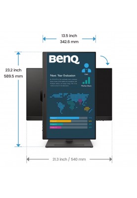 TFT 23.8" BenQ BL2490T, IPS, 100Гц, 2хHDMI, DP, HAS, колонки, чорний