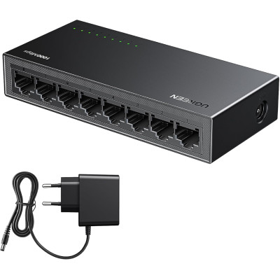 Комутатор Ugreen, 8-Port Gigabit Ethernet Switch Комутатор Ugreen, 8-Port Gigabit Ethernet Switch