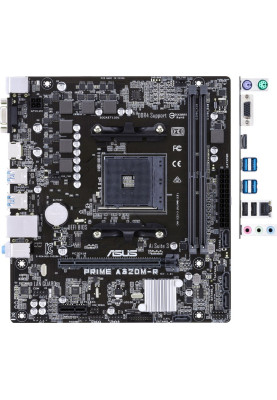 Asus PRIME A320M-R-SI (AM4,A320, 4*DDR4, PCI-Ex16, 4SATAIII, RAID, VGA/HDMI, Glan, 6ch, mATX)