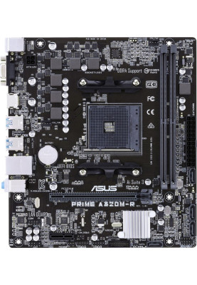 Asus PRIME A320M-R-SI (AM4,A320, 4*DDR4, PCI-Ex16, 4SATAIII, RAID, VGA/HDMI, Glan, 6ch, mATX)