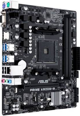 Asus PRIME A320M-R-SI (AM4,A320, 4*DDR4, PCI-Ex16, 4SATAIII, RAID, VGA/HDMI, Glan, 6ch, mATX)