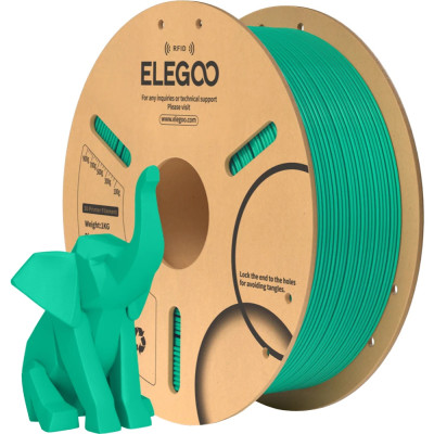 Пластик (Filament) ELEGOO PLA 1кг, 1.75мм, морський зелений Пластик (Filament) ELEGOO PLA 1кг, 1.75мм, морський зелений