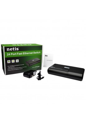Комутатор Netis ST3124P, 24х10/100Mbps Fast Ethernet