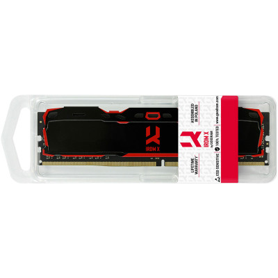Пам'ять DDR4  4GB 3000MHz GoodRAM IRDM X Black, Retail