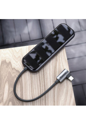 USB Hub Baseus (Type-C to 3xUSB3.0+HD4K+PD) Сірий (CAHUB-BZ0G)
