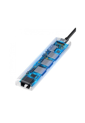 USB Hub Baseus mechanical eye 6 в 1 smart HUB docking station Сірий