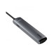 USB Hub Baseus mechanical eye 6 в 1 smart HUB docking station Сірий