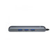USB Hub Baseus mechanical eye 6 в 1 smart HUB docking station Сірий