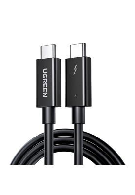 Кабель USB 4.0 Thunderbolt Type-C M-M, 0,8 м, (8K&40Gbps) Чорний, US501 Ugreen
