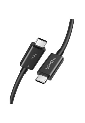 Кабель USB 4.0 Thunderbolt Type-C M-M, 0,8 м, (8K&40Gbps) Чорний, US501 Ugreen