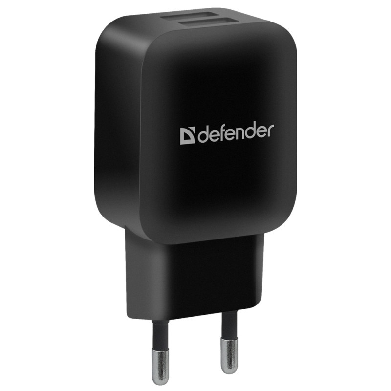 Зарядний пристрій 2xUSB 2.1А EPA-13 чорний Defender