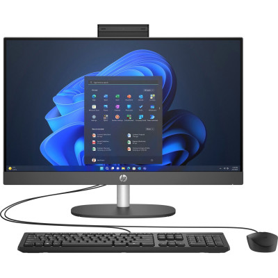 Моноблок 23.8'' HP ProOne 245 G10 Ryzen 3-7320U/8Gb/SSD512Gb/Cam/WiFi/K&M/DOS/Iron Gray/3y.w
