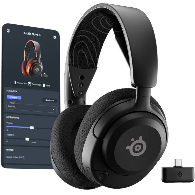 Ігрова гарнітура SteelSeries Arctis Nova 5 Wireless Black MultiPlatform