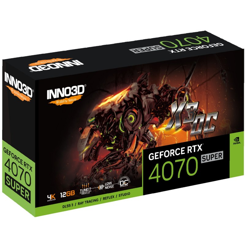 GeForce RTX4070 Super Inno3D X3 OC, 12GB GDDR6X, 192bit, PCI Express