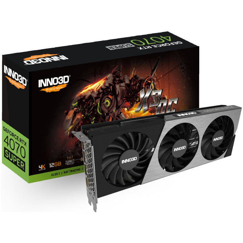 GeForce RTX4070 Super Inno3D X3 OC, 12GB GDDR6X, 192bit, PCI Express