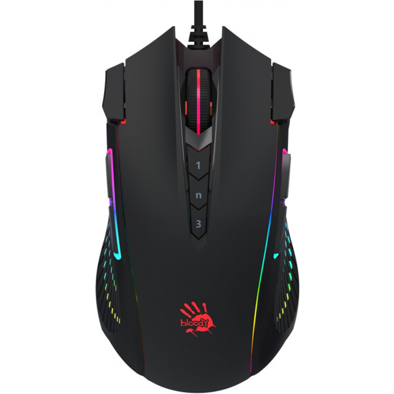 Мишка ігрова A4-Tech J90S Bloody 8000dpi, 11 кн., RGB, Black