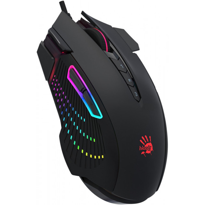 Мишка ігрова A4-Tech J90S Bloody 8000dpi, 11 кн., RGB, Black