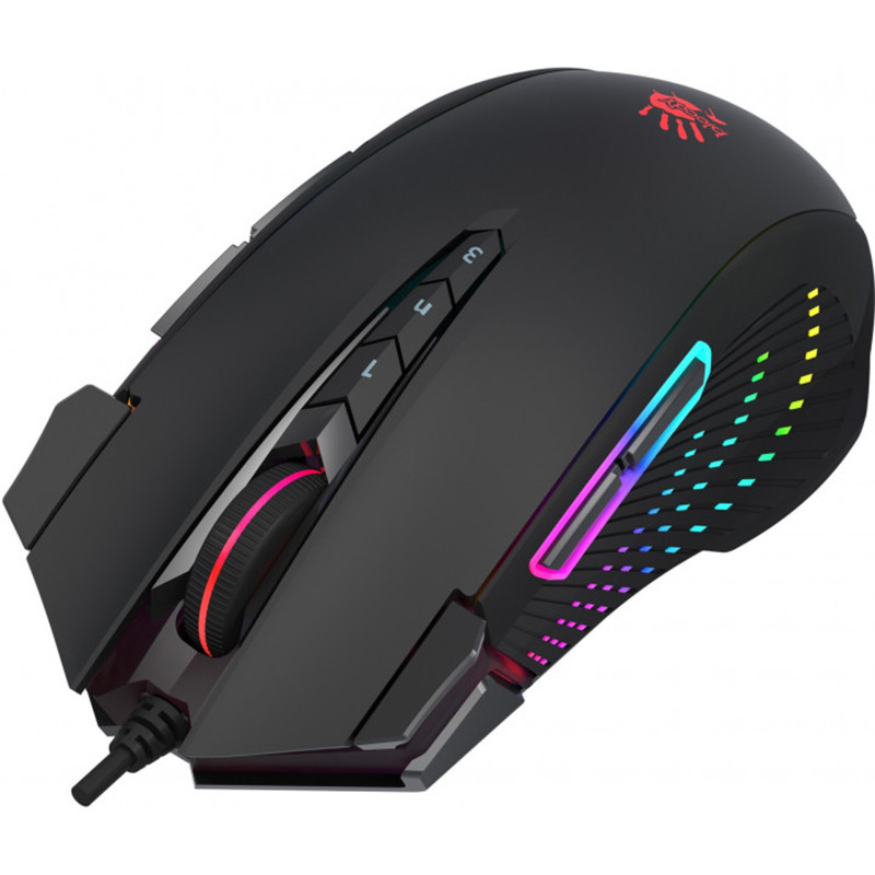 Мишка ігрова A4-Tech J90S Bloody 8000dpi, 11 кн., RGB, Black