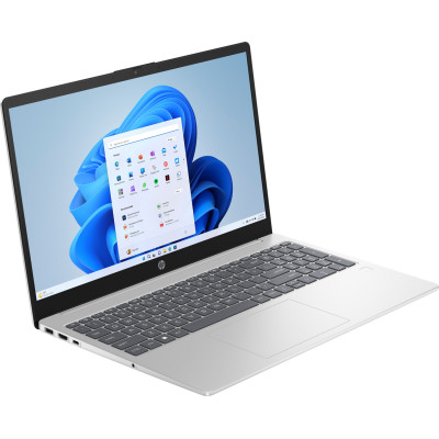 Ноутбук HP 15-fc0322ua 15.6" FHD IPS, 300n/Ryzen 5-7520U (4.3)/16Gb/SSD512Gb/Radeon/Win11H/Сріблястий (D16DXEA)