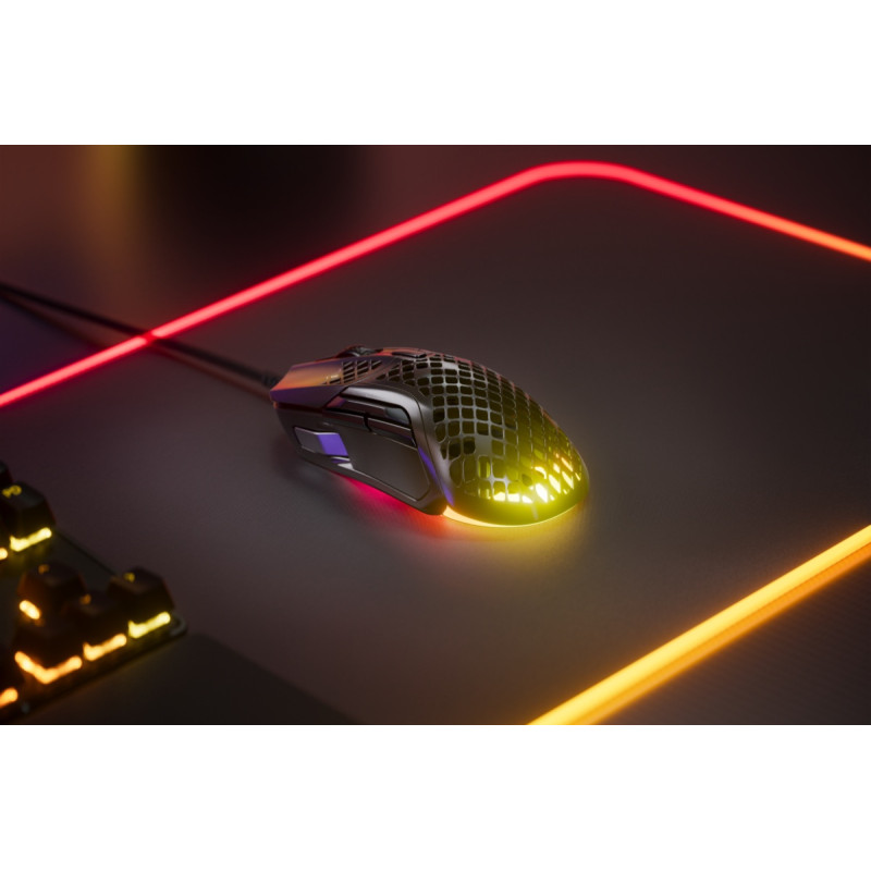 Мишка SteelSeries Aerox 5, RGB, 18000dpi., 9кн., чорна
