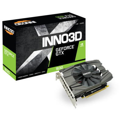 Відеокарта GeForce GTX1630 Inno3D Compact, 4GB GDDR6, 64bit, PCI Express