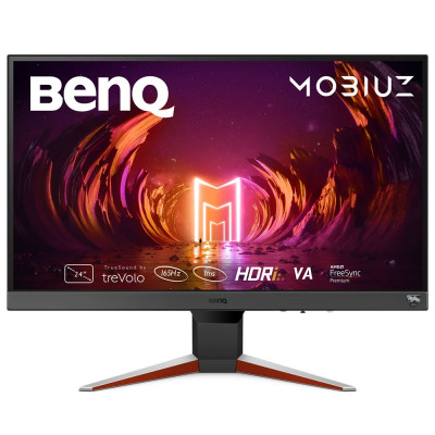 TFT 24" BenQ EX240N, VA, 165 Hz, 1 мс, HDMI, DP, колонки, темно-сірий
