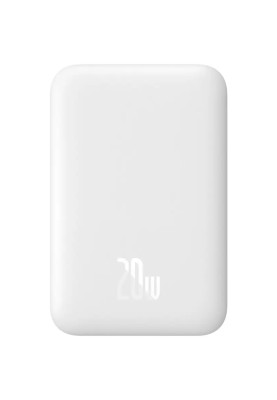 УМБ Baseus Magnetic Wireless Mini 6000mAh 20W, Type-C,PD,QC3.0 White