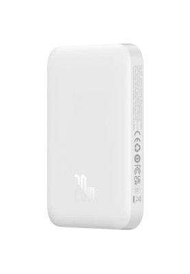 УМБ Baseus Magnetic Wireless Mini 6000mAh 20W, Type-C,PD,QC3.0 White