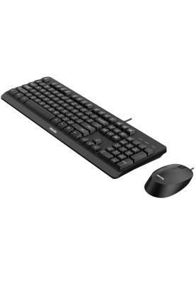 Комплект дротовий Philips 6207 (клавіатура + мишка) UA чорний