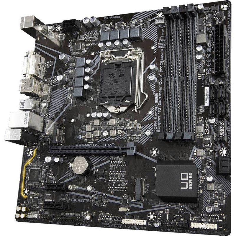 Материнська плата Gigabyte B560M DS3H V2 (1200/B560, 4*DDR4, PCIex16, 4xSATAІІІ, 2xM.2, GLan,7.1ch, mATX)
