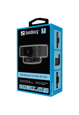 Веб-камера Sandberg Webcam Pro Elite 4K UHD (IMX258) Autofocus USB-A/USB-C