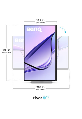 TFT 31.5" BenQ MA320U, IPS, 4K, 2хHDMI, USB-C, HAS, Pivot, кол., сріблясто-сірий