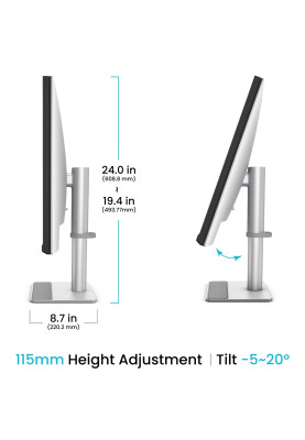 TFT 31.5" BenQ MA320U, IPS, 4K, 2хHDMI, USB-C, HAS, Pivot, кол., сріблясто-сірий