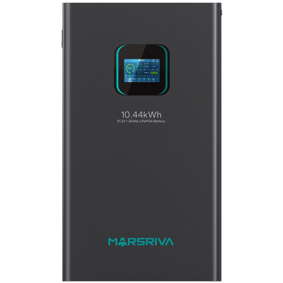 Акумуляторна батарея Marsriva LiFePO4 battery,  51.2V/204Ah, 10.44KWH, wall mounted