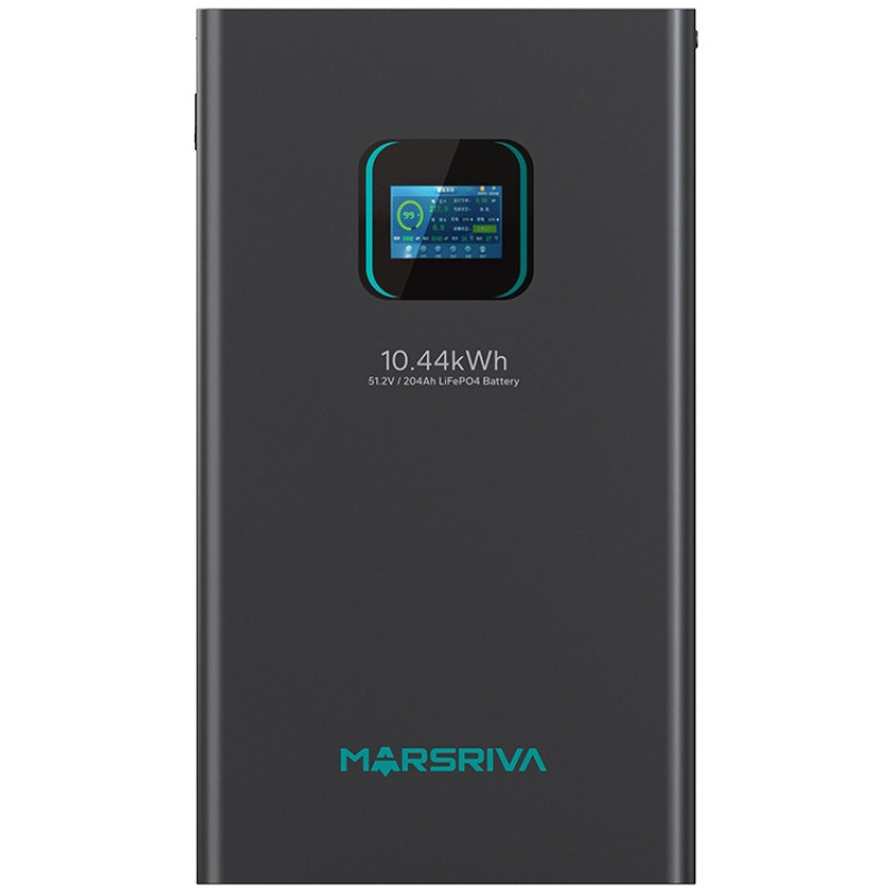 Акумуляторна батарея Marsriva LiFePO4 battery,  51.2V/204Ah, 10.44KWH, wall mounted