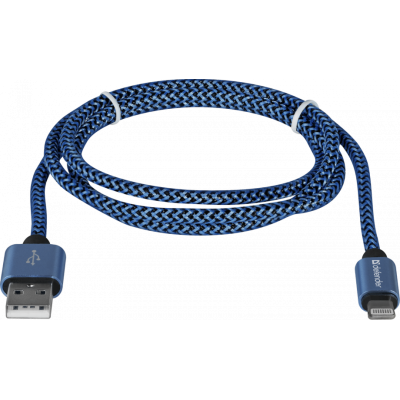 Кабель USB AM-Lightning M, 1.0 м, синій, 01-03T PRO Defender