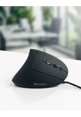 Мишка Sandberg Wired Vertical Mouse Pro 2400 dpi.6кн.1.5м чорна