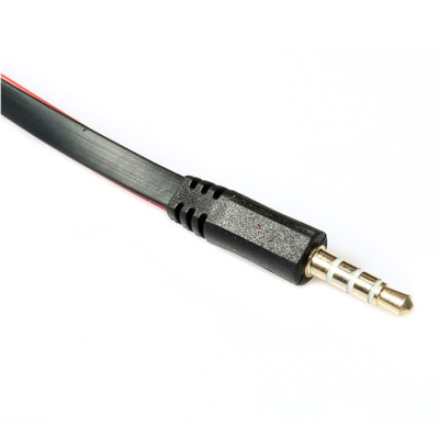 Перехідник аудіо Jack 3.5mm M 4pin -> 2 Jack 3.5mm F (Audio+MIC) Перехідник аудіо Jack 3.5mm M 4pin -> 2 Jack 3.5mm F (Audio+MIC)